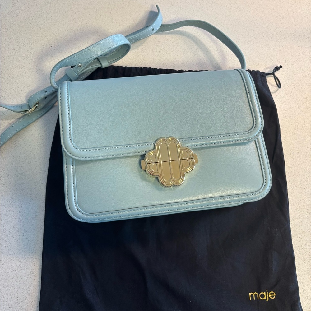 Maje clover leather bag